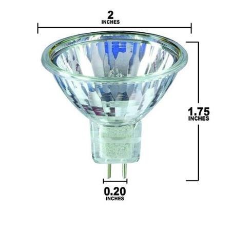(Pack Of 10) 50Mr16/Fl - Exn -50 Watt - Flood- 12V - Mr16 - Gu5.3 Bi-Pin Base - Light Bulb With Lens - 50W Mr16 #TOP19
