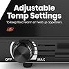 Chefman Electric Warming Tray with Adjustable Temperature Control, Perfect For Buffets, Restaurants, Parties, Events, and Home Dinners, Large 21” x 16” Glass-Top Surface Keeps Food Hot – Black #3