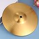 Healily Hi-Hat Becken Hi Hat Paar Trommeln Teil Musikinstrument Zubehör, Messing, goldfarben, 20 cm