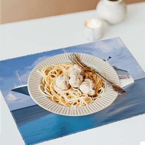 Sets de table bateau de croisière cuisine et salle à manger lavables