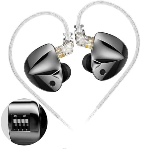 AlverSun Fone De Ouvido Profissional D-FI Intra-auricular, Driver...