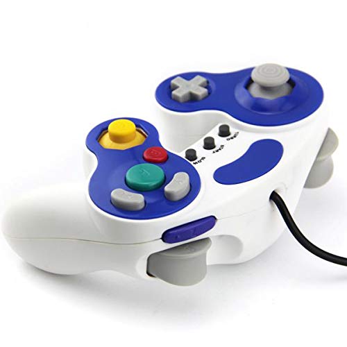 Controle Clássico Nintendo Wii Game Cube Wii U Branco + Azul