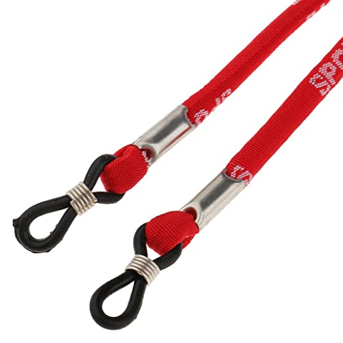 WINTI 5PCS/SET Nylon Eyeglasses Sunglasses Eyewear Lanyard Cord Holder Sports Gym Home Outdoor Travel Accessories Red