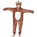 corimori 1851 (Plusieurs Modèles) Grenouillère pour Garçons Et Filles, Combinaison Pyjama, Kigurumi Animal, Henry Le Paresseux, Taille 6-8 Ans