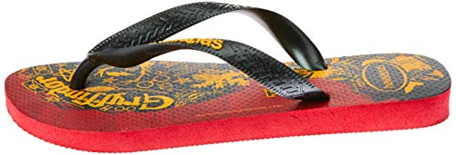 Chinelo, Havaianas, Harry Potter, Vermelho Apache/Preto, 43/44, Adulto Unissex