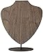Organisateur De Bijoux Boucles d'oreilles en Bois Massif Collier Présentoir Buste Planche De Noyer Noir Présentoir À Bijoux Pendentif Collier Boucles d'oreilles Présentoir Présentoir À Bijoux,Amaz