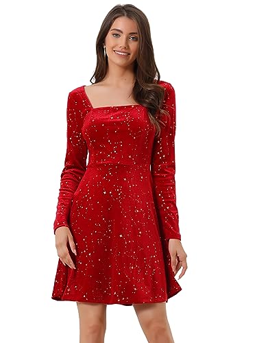Robe Allegra K fête femme haut de gamme aux finitions raffinées et coupe couture