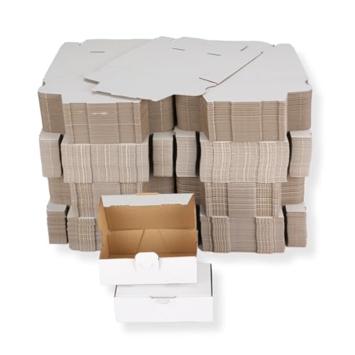 400 St. Maxibriefkarton 160 x 110 x 50 mm DIN A6 weiß Warensendung Faltkarton, Warenpost, Klappdeckelkarton