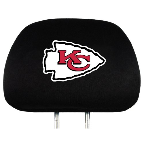 NFL Kansas City Chiefs Head Rest Covers, 2-Pack