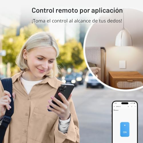 Interruptor de pared Zigbee SONOFF ZBM5-1C-80W inteligente para el control de iluminación. 5