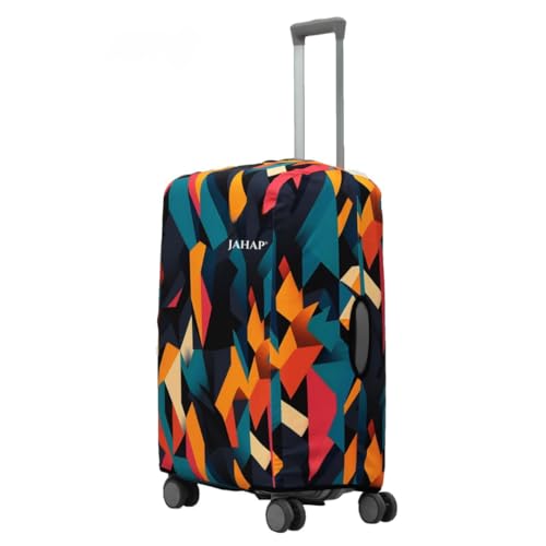 Image of JAHAP 28 Inch Luggage Cover Large | Abstract Print Stretchable Trolley Bag Cover for Suitcase | Dust Proof Scratch Resistant Travel Protector | Fits 28-30 Inch Only On Fiber /Plastic Trolley Bag