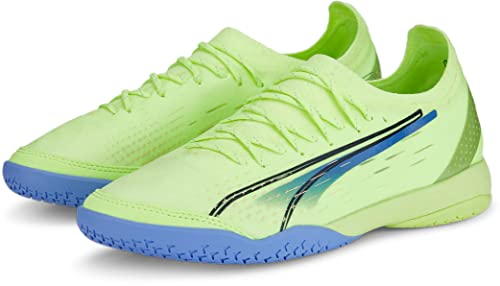 PUMA Ultra Ultimate Court tennis sport intérieur homme bleu et jaune fluo