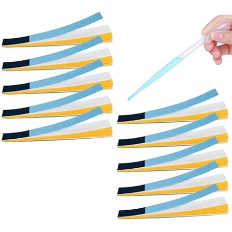pH Test Strips 200 Strips Range pH 1-14 Test Paper Extensive Test Paper (200 Strips with Strong Storage case, Dropper Included) Cover