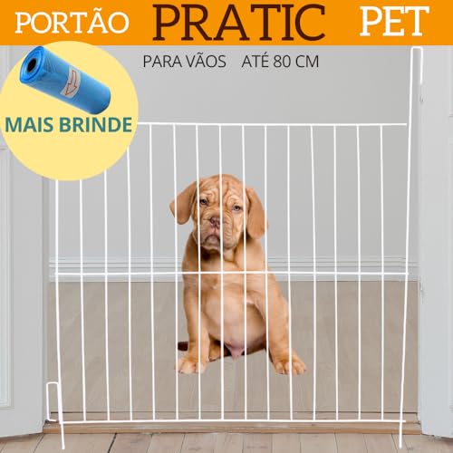 Portão para cachorro pet cercado não precisa furar