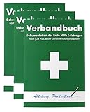 3x Verbandbuch Erste Hilfe - Seiten einteln entnehmbar nach DSGVO/DGUV...