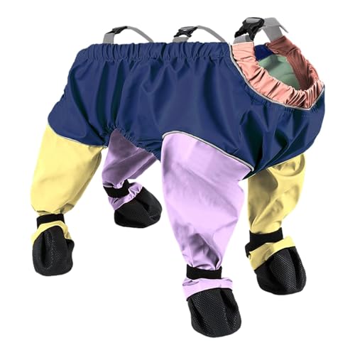 Genikeer Strapsstiefel Für Hunde | rutschfeste Hundeschuhe | Hundestiefel Mit Hosenträger | Hund Pfotenschutz Hosenträger | wasserdichte Hundeschuhe Leggings Für Drinnen Und Draußen