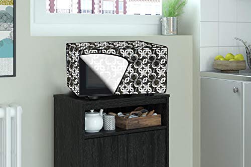 Image of Stylista Microwave Oven Cover for Panasonic 20L NN-CT26HMFDG Trellis Pattern Grey