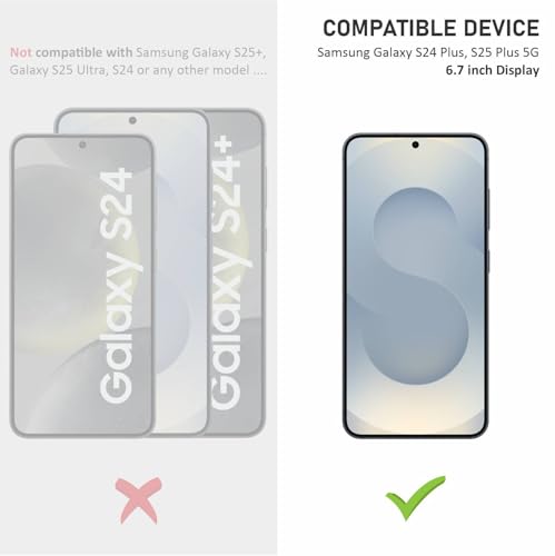 Image of SupCares Privacy Tempered Glass for Samsung Galaxy S25 Plus and Galaxy S24 Plus (6.7 Inch) With Installation Kit | 9H Edge to Edge Screen Protector | Black