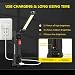 ONEVER Linterna Eléctrica Recargable Usb Luz Del Trabajo De La Linterna Led...