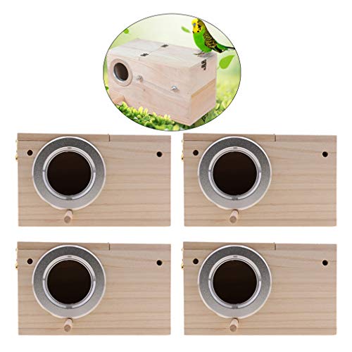 Homozy AB5DDF5FA8C3CF906FC690C9E7F7F473 4Pieces Bird Nest Box thumb #2