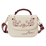 Loungefly Cream & Red Floral Crossbody Bag