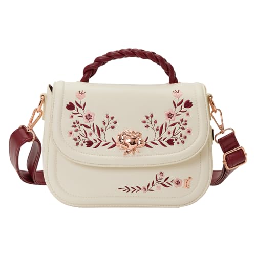 Loungefly Cream & Red Floral Crossbody Bag