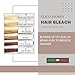 Hair Bleaching Powder for Dark Hair Lightening Blonde Hair Salon Quality Safe at Home (Charcoal 17.5 oz (500g))