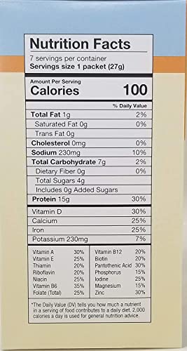 Healthywise - High Protein 100 Calorie Pudding Shake, 15G Protein, Low Calorie, Low Carbs, Ideal Protein Compatible, 7 Servings Per Box (Vanilla) #TOP1