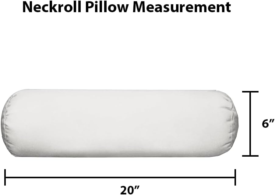 RSH DECOR: Neck Roll Bolster Pillows Set of 2 | 20” x 6" | All-Weather Spun Fabric | Water and Fade-Resistant | Outdoor Support Pillows for Patio Furniture | Groove Pink Flamingo
