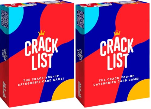 Image of SAVANA Crack List - The Crack-You-Up Categories Card Game | 2+ Players | Quick and Hilarious Game for Kids, Teens and Adults | Family Board Games