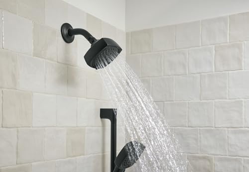 Peerless Ezra Single-Function Black Tub and Shower Faucet Set, Shower Handle, Shower Trim Kit, Shower Set, Matte Black PTT14471-BL (Valve Not Included) by Peerless - Used condition - US$44.40