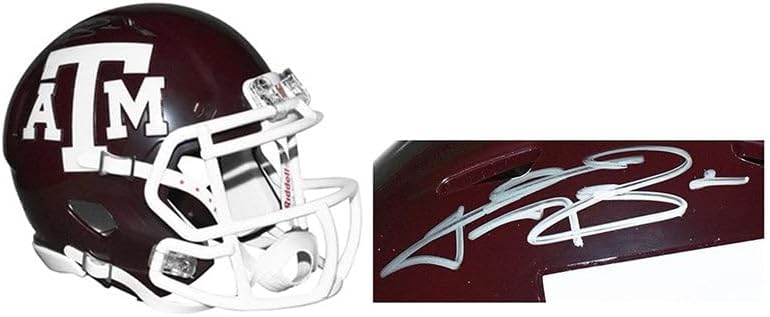Johnny Manziel Signed Mini Football Helmet (Beckett)