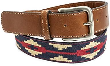 GauchoLife Guarda Pampas Premium Woven Polo Belt | (Blue/Red, 36)