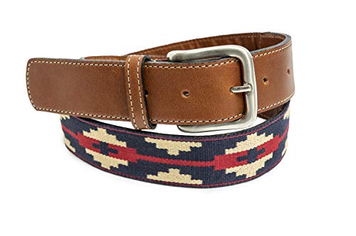 Gaucholife Guarda Pampas Premium Woven Polo Belt | (Blue/Red, 36) #TOP12