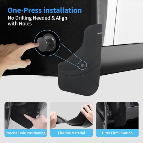 Guardabarros para Smart #5 2026: juego de 4 piezas para protección contra salpicaduras 6