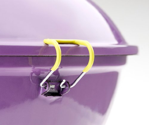 Kugelgrill 57 cm von Landmann in Violett Piccolino Holzkohlegrill
