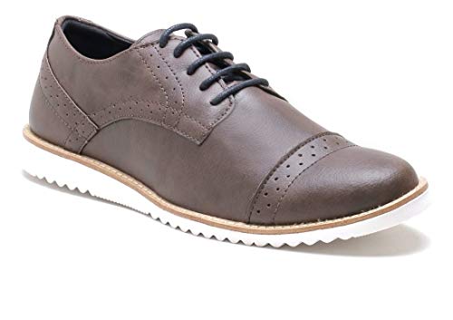 Sapato Oxford Social Masculino Extra Macio Leve Conforto Cor:Marrom;Tamanho:43