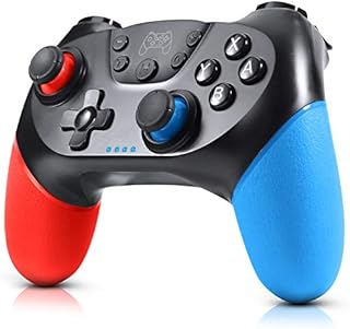 Gezimetie Wireless Switch Controller, Switch Controller for N-intendo Switch/Switch Lite, Wireless Switch Gamepad Joypad with 6-Axis Gyro, Double Shock