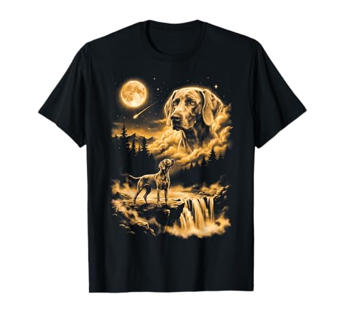 Weimaraner Howling to The Moon T-Shirt