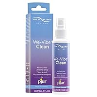 We-Vibe Clean Spray by pjur - Reinigungsspray für We-Vibe Toys - Made in Germany - Hygienische Reinigung ohne Alkohol und Parfüm (100ml)