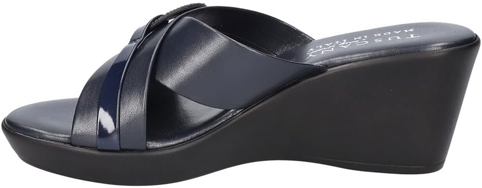 Easy Street レディース Sabina ウェッジサンダル, ネイビー, 11