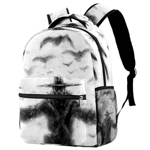 Sac de voyage décontracté et scolaire à motif de corbeaux pour ado