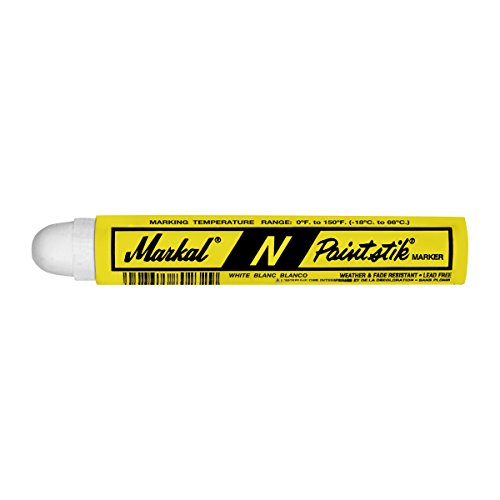 Marqueur Markal N-paintstik blanc peinture solide pour marquage industriel en boîte de 12