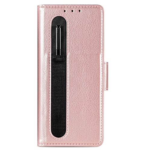 Housse en cuir Samsung Z Fold 4 idéale pour les réunions et voyages d'affaires