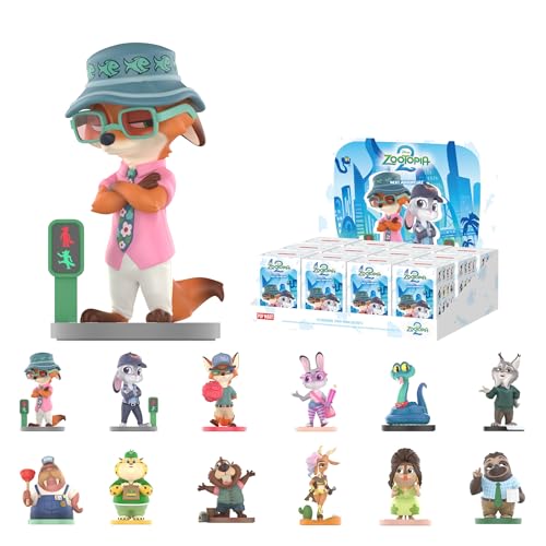 POP MART Disney Zootopia: Next Adventure Series Blind Box Figures, Collectible Toys Home Decorations, Holiday Birthday Gifts for Girls and Boys, Whole Set