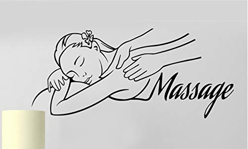 Boodecal Vinyl Decal Home Decor Art Sticker Massage Spa Salon Therapy Girl Woman People Relax Removable Stylish Mural Unique Design Any Room #TOP11
