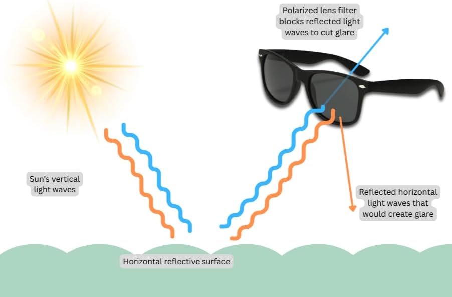 Simple Classic Sunglasses, Matte Black Frame, Dark Grey Polarized Lenses with UV400 Protection - Image 5