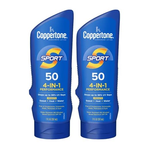 Coppertone SPORT Sunscreen Lotion SPF 50, Value Pack, 2 x 7 FL OZ
