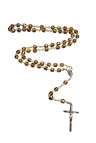 Beautiful Glass Bead Birthstone Rosaries (November)4