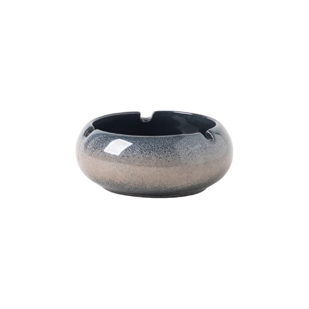 Ceramic Ashtrays Large Household Ashtray Windproof Office Living Room Home Starry Gray Small